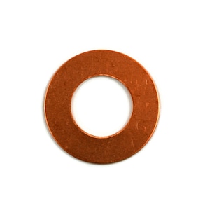 1&quot; Washer Copper Blank, 24ga Raw Copper, Pkg 8