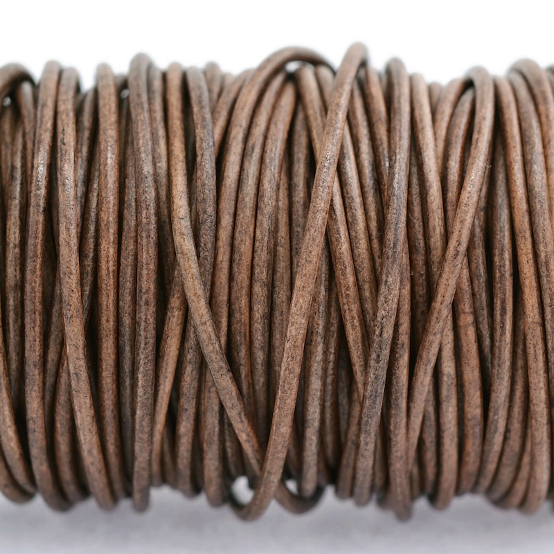 Leather Cord Creativa (4,0mm), 25 m Natural main image 1