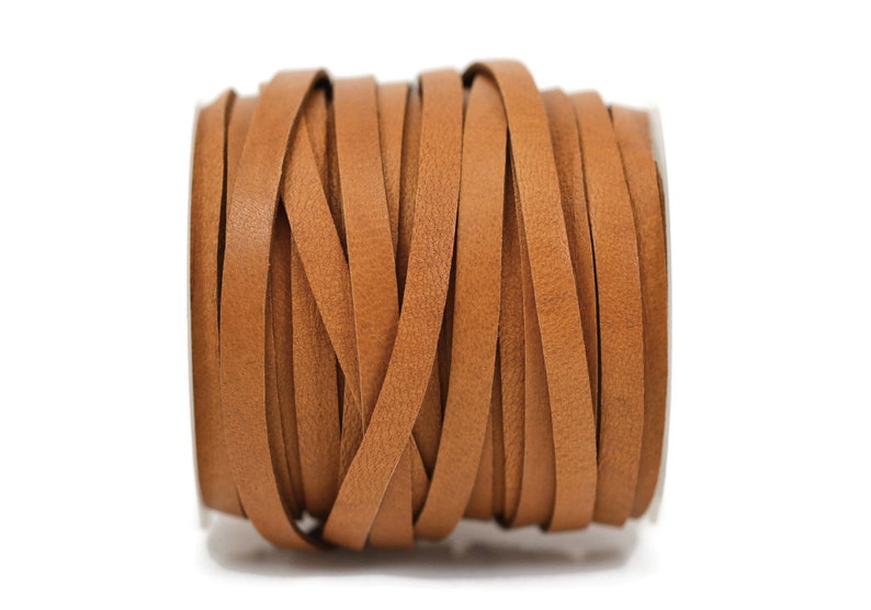 5mm Deerskin Lace Flat Leather Cord 1mm Thick Saddle Brown - Flat Leather Cord 5mm Deerskin Lace Flat Leather Cord 1mm Thick Saddle Brown - Flat Leather Cord