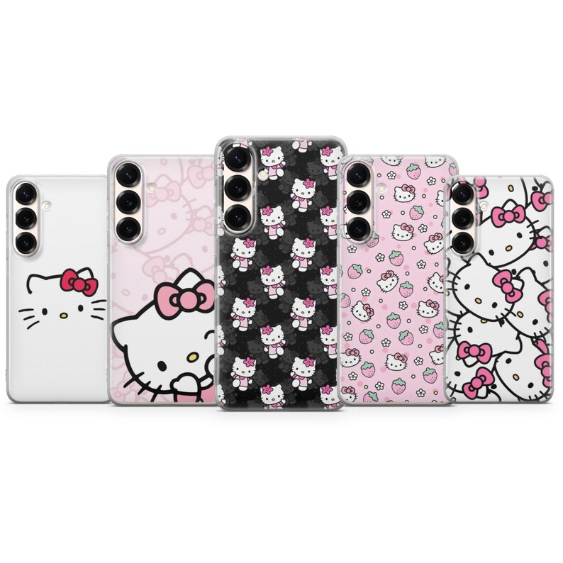 Funda para teléfono Hello Kitty / Funda con diseño de gato de dibujos animados / iPhone 17, 16, 15, 14, 13, 12, 11 / Samsung S25, S24, S23 / Pixel 10, 9, 8, 7, 6 imagen 10