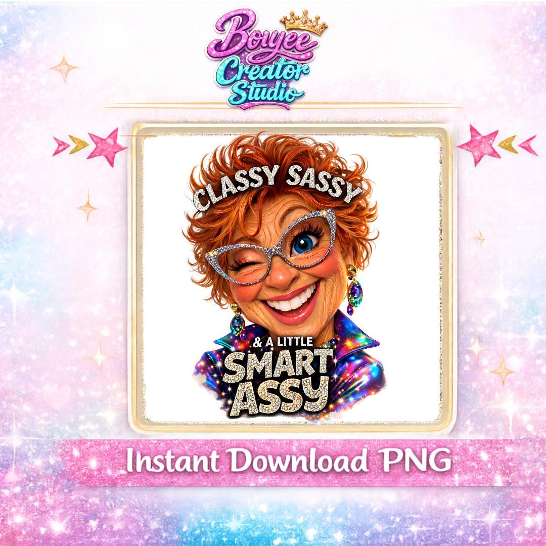 Sassy Grandma PNG – Retro Boujee Granny Clipart (digital Download) - Etsy