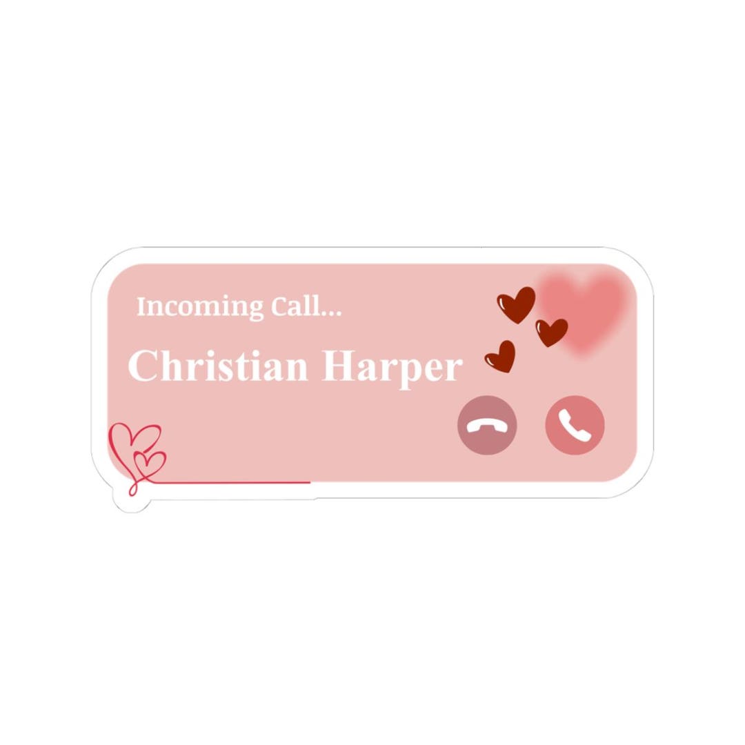 Incominc Call Sticker Christian Harper Sticker | Incoming Call, Ana Huang, Book Boyfriend ...