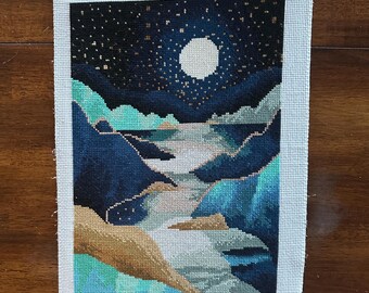 Handmade Midnight Cross Stitch