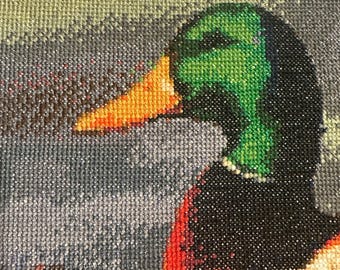Handmade Mallard Cross Stitch