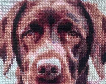 Handmade Man’s Bestfriend Cross Stitch
