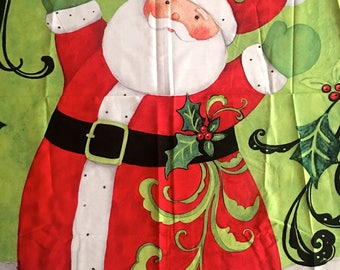 Christmas " designer beautiful Santa Claus" new Swirl Santa panel by Susan Winget use as wall decor, quilt, tablecloth