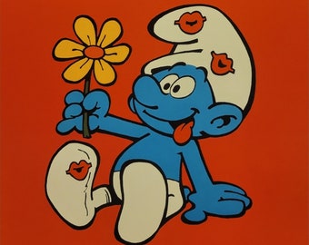 Unique Gargamel, Smurf & Azrael Art Print Poster 12 X 18 - Etsy