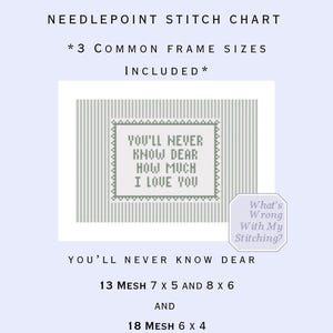 3 gangbare lijstformaten inbegrepen - je weet maar nooit beste borduurkaart - DIY-handleiding voor handschilderen (pdf-patroon) Eenvoudige zelfafwerking kinderkamerinrichting