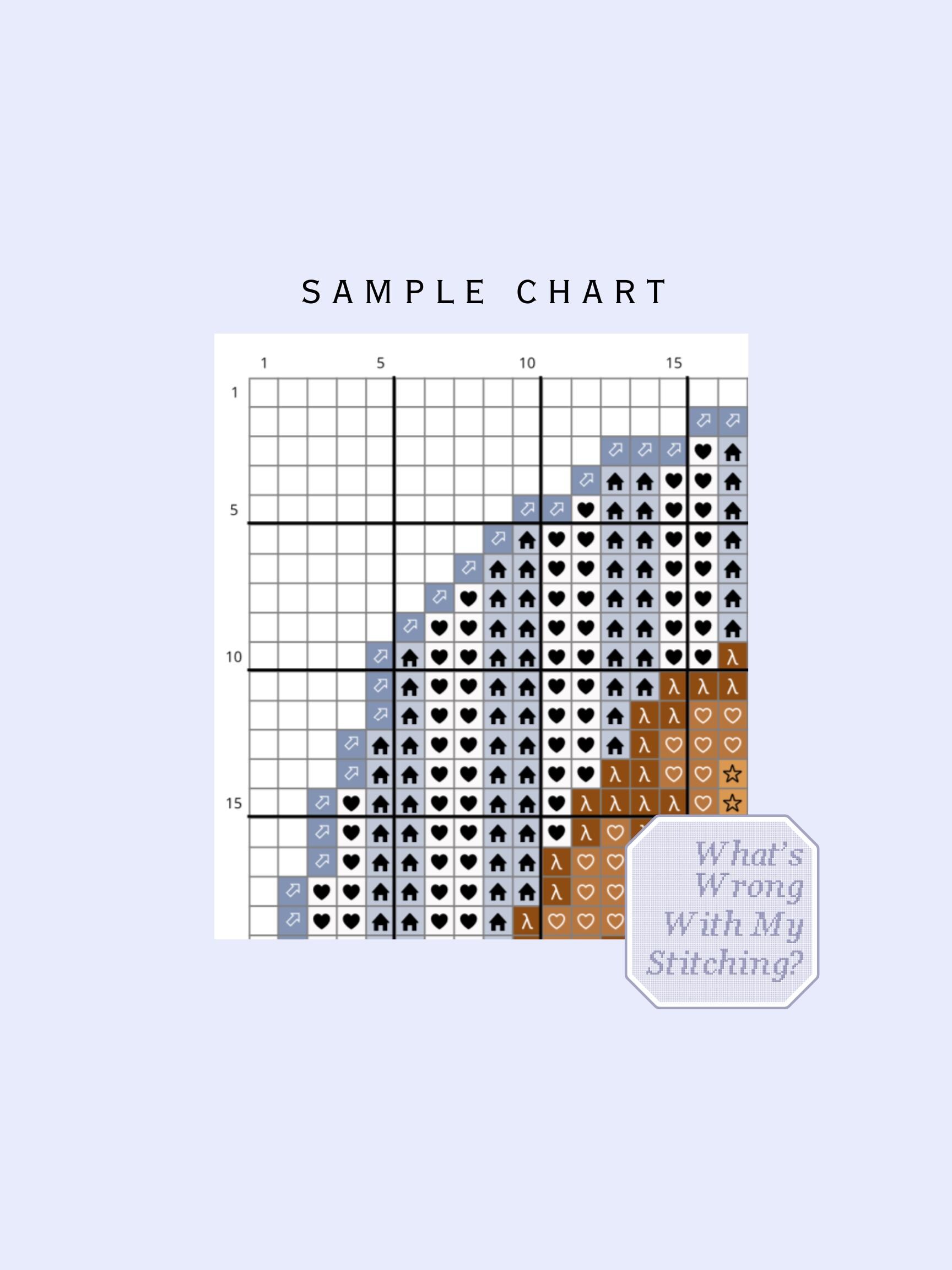 Cockapoo Reference Chart Cockapoo Stripe Background Needlepoint Chart/cross Stitch Digital Chart ...