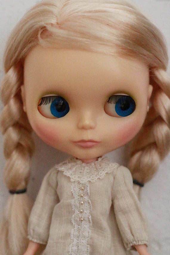 HANON Workshop kit Frill dress Ecru for blythe / changed