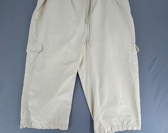 Pantalon cargo vintage Nike beige clair femme XL style années 2000 Gorpcore S20812LNT