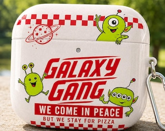 Funny Alien AirPods Case, Galaxy Gang AirPods Pro Case, Retro Space Case for AirPods Gen 1 2 3 4, AirPods Pro 1 2 3 Cover