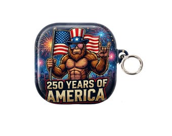 USA Independence Day Monkey AirPods Case, Patriotic USA Flag Airpod Max Cover, Funny America 250 Gift