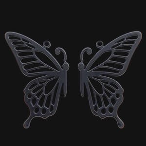 蝶のイヤリング用STLファイル10点｜3Dプリント可能な樹脂製ベゼルデザイン（デジタルダウンロード） 画像 6