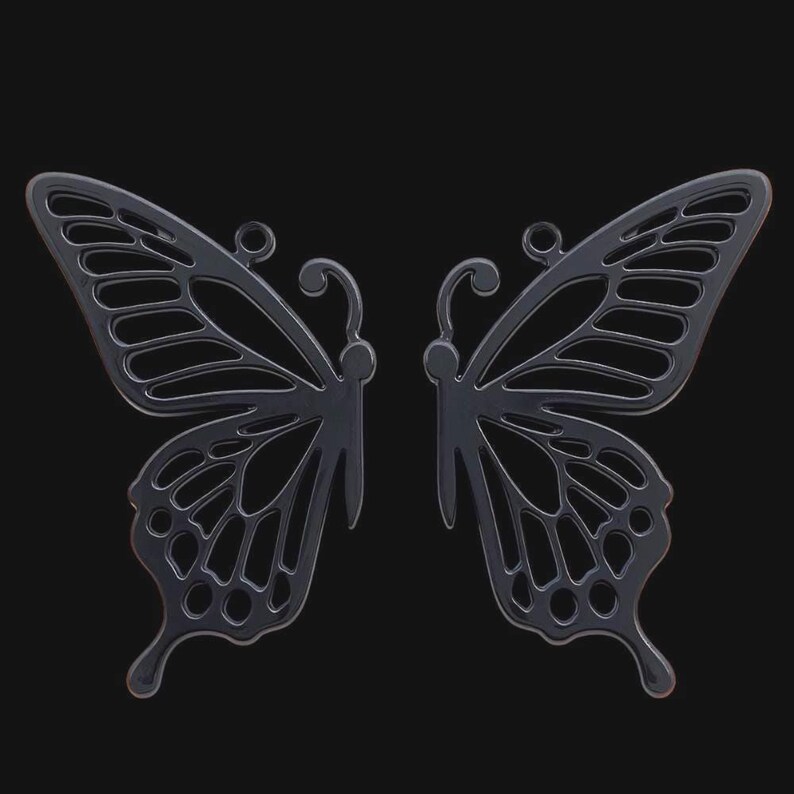 蝶のイヤリング用STLファイル10点｜3Dプリント可能な樹脂製ベゼルデザイン（デジタルダウンロード） 画像 6