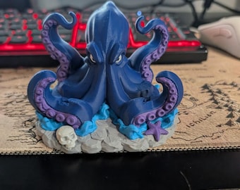 Detaillierte Oktopus-Statue als 3D-Druckmodell (Digitaler Download)