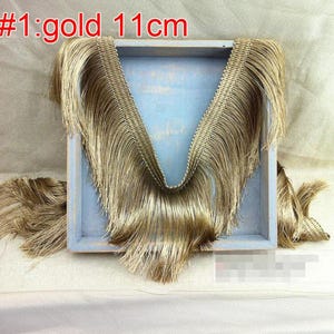 2 Yards 9-30 cm breit 50 farben Quaste Fransen Spitzenbesatz Kleid Tanz Rock Vorhang Kleidung Material Einfassung Band Bänder Streifen C43P16K230215V