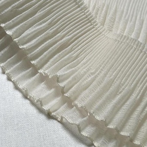 3 meter 8 cm 3,14" breed beige mesh ruche plooi kant accessoires DIY handgemaakte manchetten rok jurk shirt tas randmateriaal C39Y420M250119J