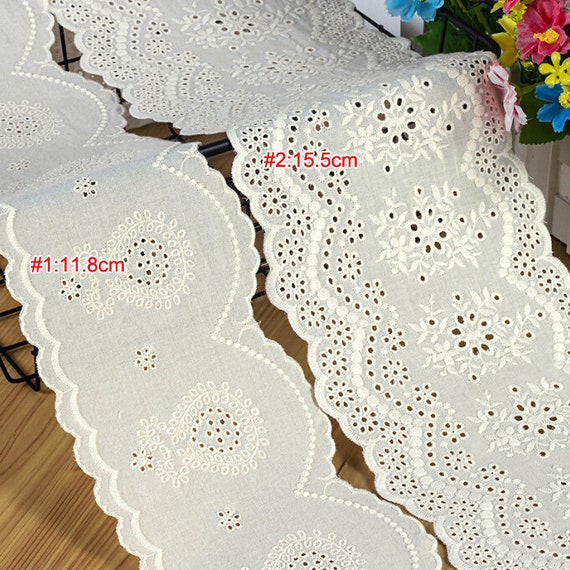 5Yard/Lot High Quality White Elastic Lace Ribbon Trims Underwear Lace Trim  Embroidered For Sewing Decoration african lace fabric