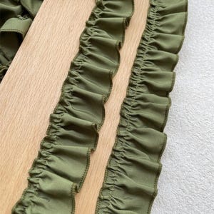 5 Meter 11 cm breites Rüschenband Spitzenband Rüsche Rüsche Stoff Rüsche Blumenmuster V24X765P231206V