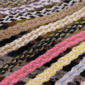 10 yards 1 cm 0,39" breed goud vlechtwerk stof diy mouwen shirt rok jurk rand materiaal decoratie kant trim lint N20T748L250605U