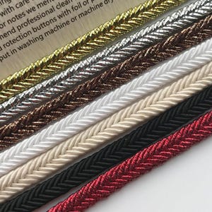5 Yards 5-8 cm breit glänzend gold silber Webarbeit Borte Stoff Rock Kleid Mantel Einfassung Material Seil Accessoires Spitzenbesatz Band C43P3K230215V