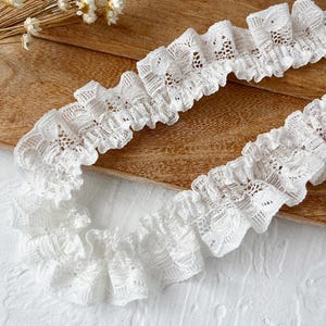 5 Meter 2,8 cm 1,1" breit Netz Rüsche Falten Netz Rüschen Kleid DIY Kinder Rock Kleid Tasche Bordüre Dekoration Spitzenband S40C241K250215V