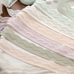 10 yards 1,5 cm 0,59" breed paars/roze rekbaar elastisch DIY rok jurk ondergoed lingerie randmateriaal kant trim lint T31P322L250131C
