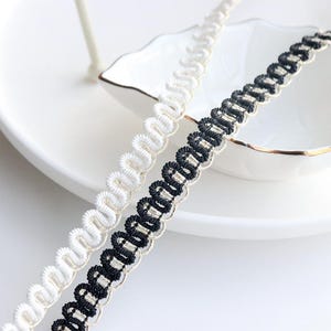 10 Meter 1,1 cm 0,43 "breites Webband Spitze Bügel Accessoires handgemachte DIY Kleidung Hut Materialien C35U35P241225G