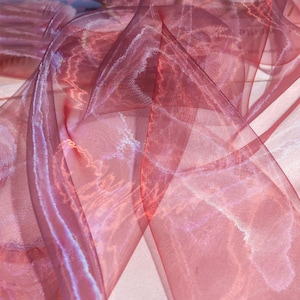 Liquid gradient mesh water light organza fabric yarn flowing smooth silky skirt dress shirt top Clothing design material T25V200P260418C