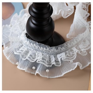 2 Meter 6 cm 2,36" breit Netz Netz Rüschen Spitze Accessoires DIY Handarbeit Bündchen Rock Kleid Hemd Tasche Einfassung C39Y416M250119J