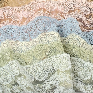 12 cm breiter creme/rosa gewebter Netzstoff Stickerei Rock Kleid Hemd Bordüre Dekoration Zierband T31P295P240713C