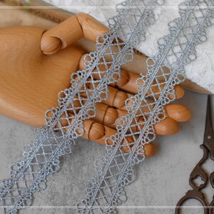 CENPEK Frange Décorative 10 Yards 4 Pouces - Dentelle Blanche Chaîne Gland Pour Robe Danse Latine, Costume, Abat-jour Et Décoration DIY