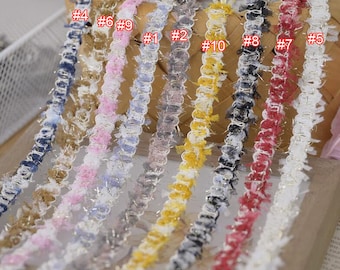 10 meters 1cm 0.39 inches wide 10 color shinny fringe braid dress skirt shirt fabric sleeves material edged lace trim ribbon N20T624L230825U