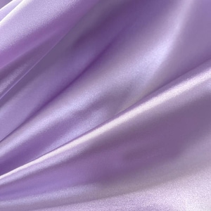 Light purple satin soft drape women&#39;s clothing fabric sleepwear costume dance dress skirt pants jacket coat design material C33K153V250425C