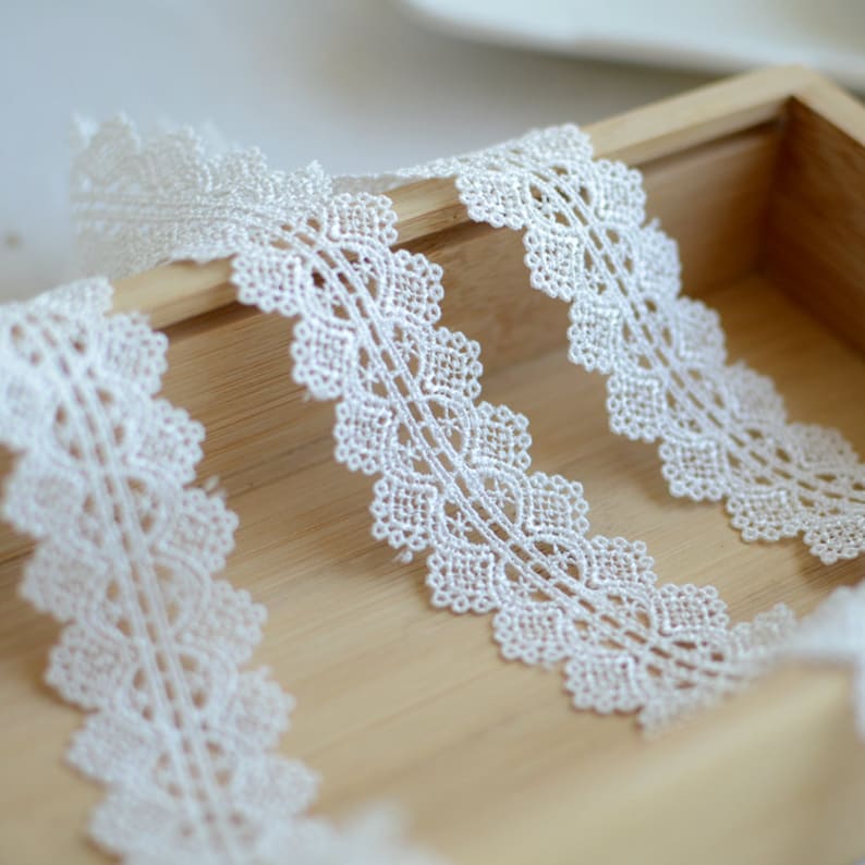10 meter 3cm 1.18 wide ivory fabric embroidery tapes lace trim ribbon S18E880T191117R