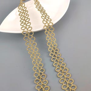 10 yards 1,6 cm 0,62" breed gouden gevlochten stof borduren trouwjurk rok shirt lingerie mouwen diy kant trim lint tapes Z34E216L230720F