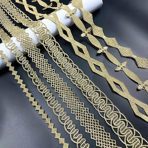 10 yards 1-3,3 cm breit gold stoff stickerei kind diy kleid diy rock hemd unterwäsche ärmel rand spitzenbesatz band material z34e277l231129y