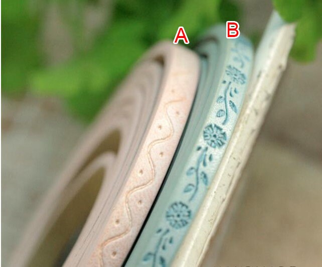 6 mètres 6pcs 5mm : 0.19" de large bleu en cuir tresse bandes dentelle ruban S31E1214X0320R 6 mètres 6pcs 5mm : bleu 0.19