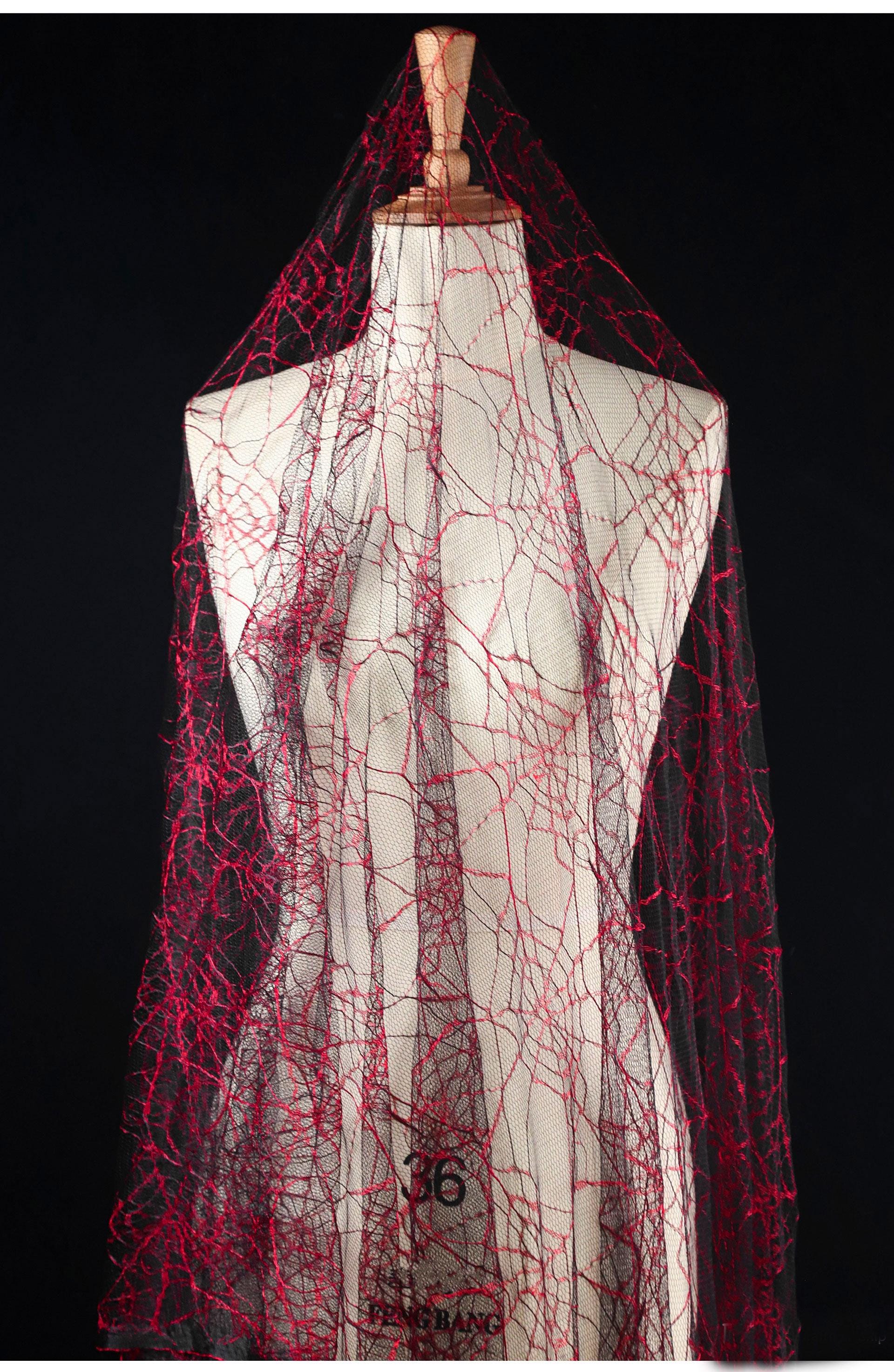 beverly and beck yareli beaded mini dress Spider Illusion Maxi main image 1