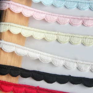 10 yards 1 cm 0,39 pouce de large ivoire coeur matériel artisanal couture robe lingerie tissu brodé bordure dentelle ruban de bordure X10C856P221124T