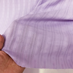 1.5 meters wide Light purple vertical stripe woven cotton linen jacquard fabric dress skirt shirt clothing design material V51K50V250721C