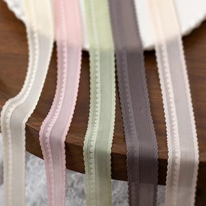 10 yards 2,2 cm 0,86" breed grijs/roze rekbaar elastisch DIY rok jurk ondergoed lingerie randmateriaal kant trim lint T31P314L250131C