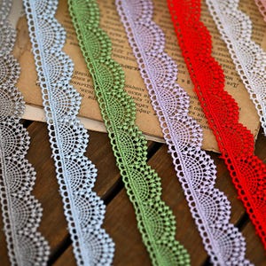 10メートル 2 cm 0.78インチ幅 くり抜きスカラップレーストリム刺繍 DIY 襟 ドレス 袖口 衣類 手作り装飾 N20T446R250613U