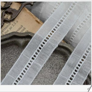 10m 2,5cm 0.98" breit Baumwolle ivory baumwolle hohl treppe stoff stickerei rock kleid spitze dekoration material spitzenbesatz n20T665E250611U