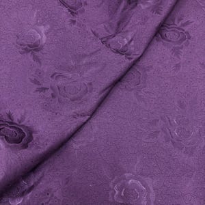1.5 meters wide Purple rose dark patterned jacquard polyester cotton fabric DIY dress skirt shirt clothing design material V51K47V250721C
