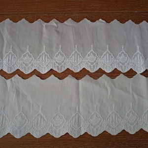 5 yards 12 cm 4,72" de large ivoire/beige théière coton broderie tissu DIY jupe robe chemise bordure matériel dentelle garniture ruban T10N1077P250217Y
