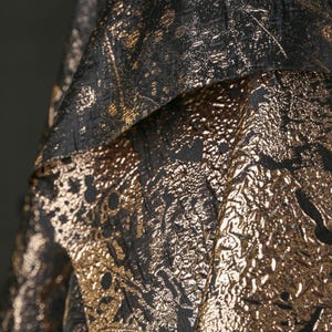 1.45 meters wide Black gold spray painted texture jacquard fabric DIY jacket pants shirt skirt dress clothing design material T50T40V250802V