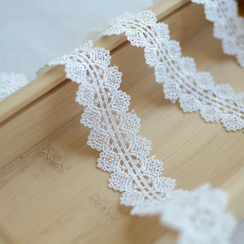 10 meter 3cm 1.18 wide ivory fabric embroidery tapes lace trim ribbon S18E880T191117R