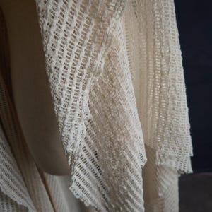 Vintage Beige/black small grid hollow knitted fabric texture creative grid base shirt dress skirt clothing design material R3C53T260414C